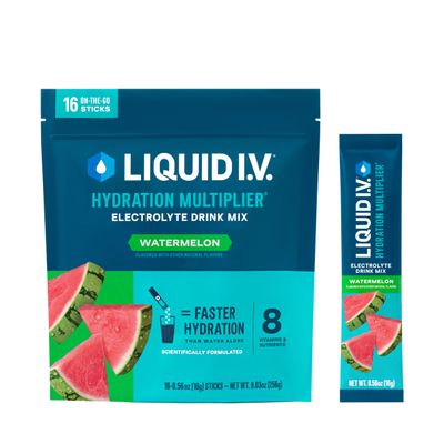 Liquid I.V. Hydration Multiplier - Watermelon | Electrolyte Powder Drink Mix | 1 Pack (16 Servings)
