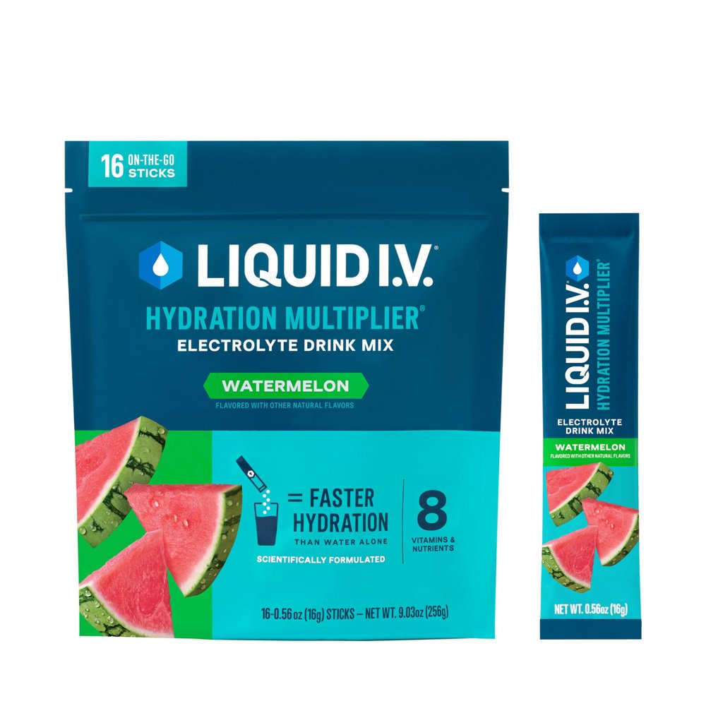 Liquid I.V. Hydration Multiplier - Watermelon | Electrolyte Powder Drink Mix | 1 Pack (16 Servings)