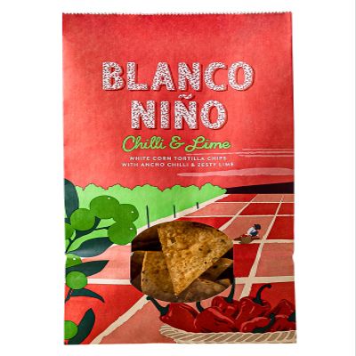 Blanco Nio - Premium Tortilla Chips - Chilli & Lime - 6 x 170g