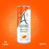 ASPIRE Mango Lemonade Healthy Energy Drink  12 x 330ml Cans  Zero Calories & Zero Sugar  Natural Plant Based Caffeine - Vegan & Gluten Free view 2