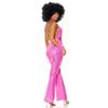 Forplay 551510 Foxy Lady Sexy Disco Costume Movie Star Adult Sized, Solid, Magenta, S/M view 2