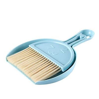 1pcs Mini Cleaning Brush Small Broom Dustpans Set Desktop Sweeper Garbage Cleaning Shovel Table Household Cleaning Tools China Blue