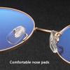 Anti-Blue Light Cat-Eye Reading Glasses for Elderly Women High-Definition Comfortable Resin Lens Magnified Strength 100 To 300,Gold,+1.50 view 4