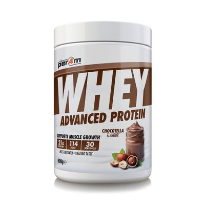 Per4m Whey Protein Powder | High Protein Shake for Muscle Growth & Recovery | Low Sugar Gym Supplement | Sports Nutrition Drink + Amino Acids (900g, Chocotella)