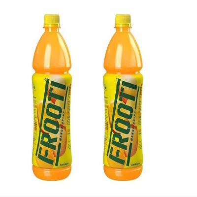 Mango Frooti 1 Litre (Pack of 2)  Fresh and Juicy  Natural Juices  Made from Fresh Mangoes - Any Time Drink - Thicker And Juicer - Delicious Cracker Snacks for Kids