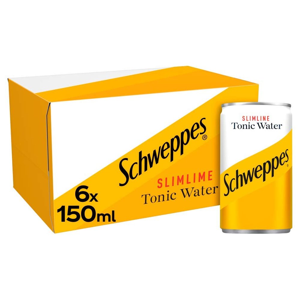 Schweppes Slimline Tonic Water, 6x150ml