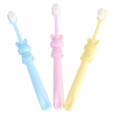 Toddmomy 3pcs Boys and Girls Toothbrushes Manual Toothbrush Cartoon Teeth Cleaning Rabbit Design for Boy Girl Years