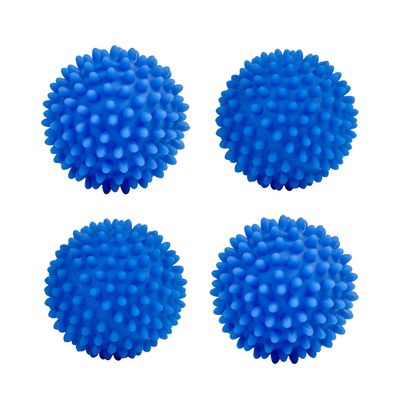 Eco Laundry Dryer Balls Reusable Silicone Soft Washing Balls Fabric Softener Alternative for Quick Drying (4 Packs)