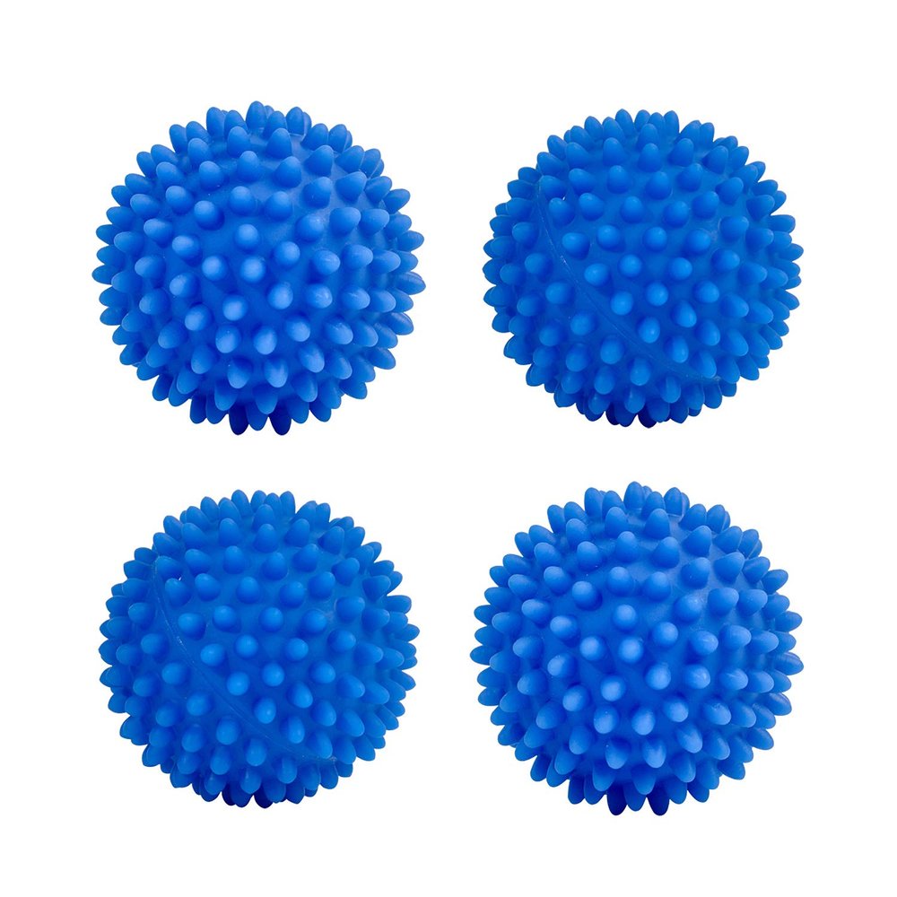 Eco Laundry Dryer Balls Reusable Silicone Soft Washing Balls Fabric Softener Alternative for Quick Drying (4 Packs)