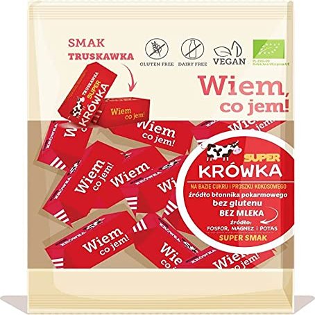Caramel Fudge Without Milk Strawberry Gluten-Free BIO 150 g Super Krwka