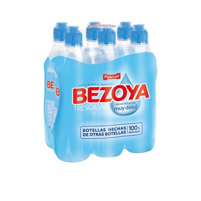 Bezoya  Natural Mineral Water  Very Weak Mineralization Water  Pack of 6 x 750 ml  Sport Cap