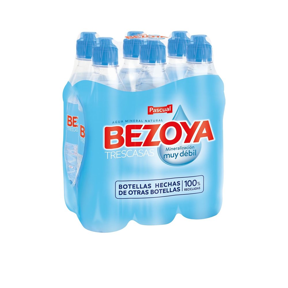 Bezoya  Natural Mineral Water  Very Weak Mineralization Water  Pack of 6 x 750 ml  Sport Cap