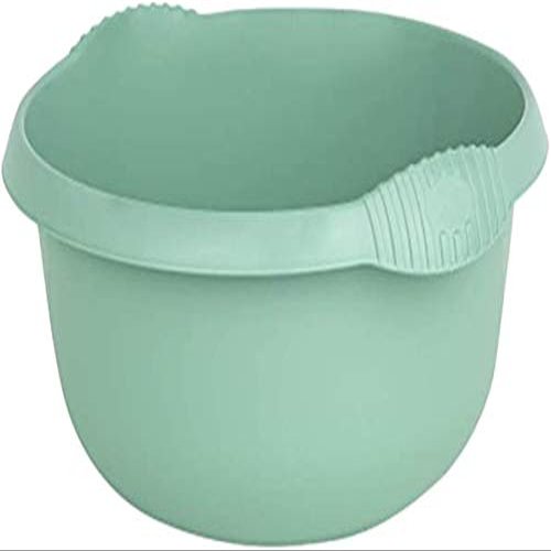 32cm Round Washing Up Bowl Kitchen Plastic Silver Sage (10)