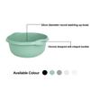 32cm Round Washing Up Bowl Kitchen Plastic Silver Sage (10) view 3