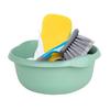 32cm Round Washing Up Bowl Kitchen Plastic Silver Sage (10) view 4