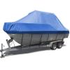 FBKPHSS Heavy Duty Boat Covers, 210D Runabout Boat Covers Made of Oxford Cloth Waterproof and Anti-UV Trailerable Boat Cover for Tri-Hull V-hull Outdoor Protection,Blue,11to13FT view 1
