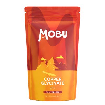 Copper Bisglycinate 3mg 120 Tablets Chelated Form Immune System Support Vegan UK Made GMP Approved MOBU