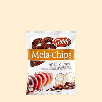Mela Chips with Milk Chocolate Coating 50 gr. - Gilli