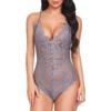 JYLJLL Sexy for Women Lingerie for Sex Large Size Lace One Piece Sexy Lingerie Ladies Temptation Nightclub Sexy Lingerie Gray S view 1