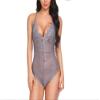 JYLJLL Sexy for Women Lingerie for Sex Large Size Lace One Piece Sexy Lingerie Ladies Temptation Nightclub Sexy Lingerie Gray S view 2