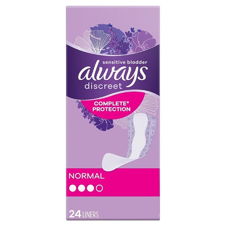 4 x Always Discreet Incontinence Liners x 24