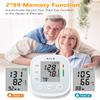 AILE Blood Pressure Monitors, Blood Pressure Machine Upper Arm Large Cuff(8.7"-16.5"), High Automatic BP Monitor Blood Pressure for Home Use, Manual Arm BP Machine, 2 * 99 Memory (White) view 4