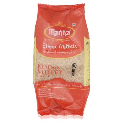 Manna Healthy Gluten-Free Whole Grain Ethnic Kodo Millet - 500g (Pack Of 1)