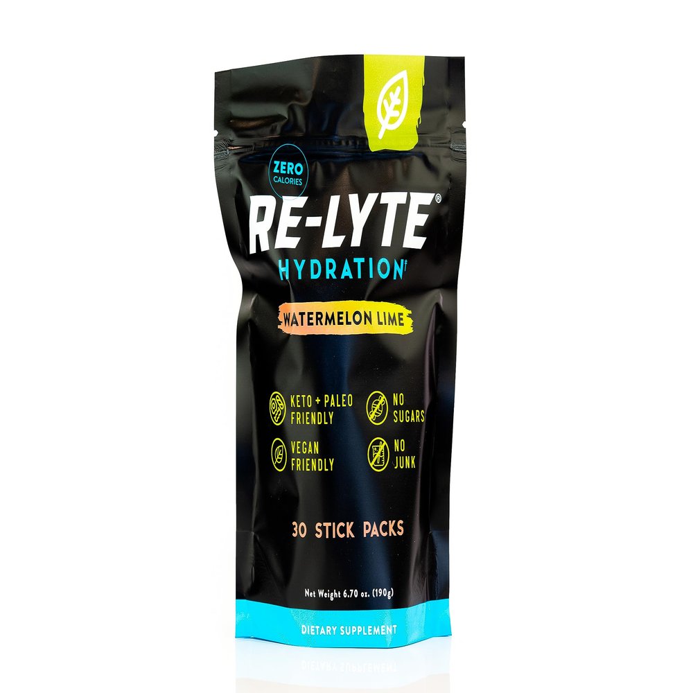 REDMOND Re-Lyte Electrolyte Drink Mix (Watermelon Lime), 30 Stick Packs