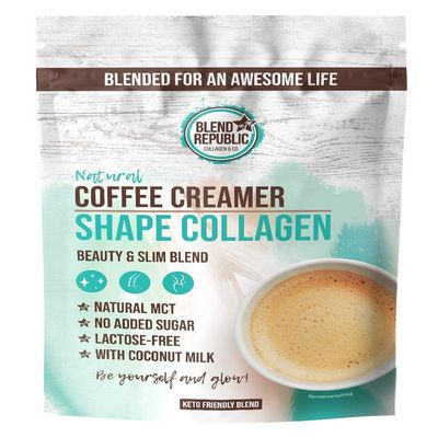 Collagen Creamer Natural - Shape Collagen - Keto Coffee Creamer with Biocative Collagen Peptides (Collagen Powder), Coconut Oil and MCT Oil, Natural Vanilla - 30 Servings Beauty Routine