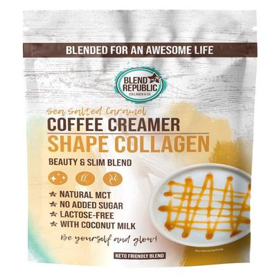 Collagen Creamer Caramel  Shape Collagen  Keto Coffee Creamer with Biocative Collagen Peptides (Collagen Powder), Coconut Oil and MCT Oil, 30 Servings Beauty Routine