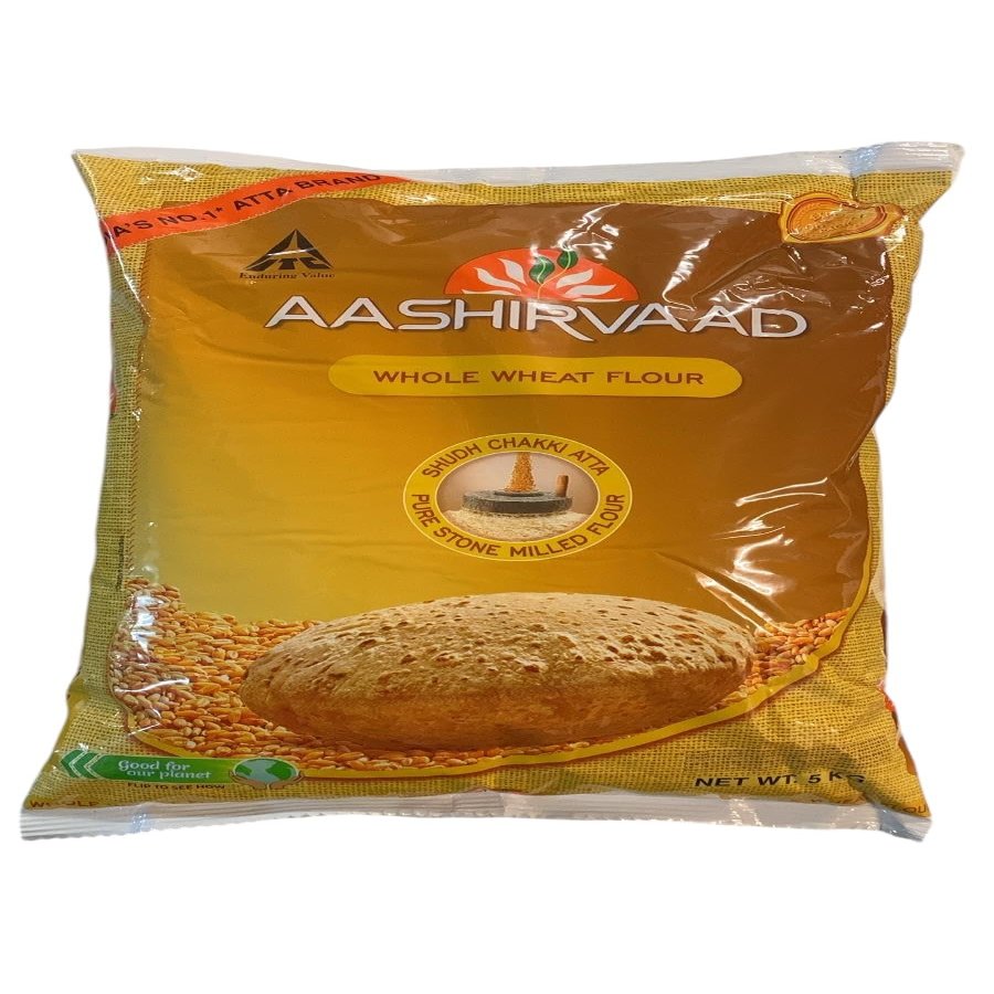Aashirvaad Atta 5 kg Nutritious and Healthy 100% Pure and Natural Pure Chakki Atta Supports Immunity