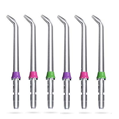 Lezhisnug (Pack of 6) Classic Jet Tip Compatible with Waterpik Water Flossers, Flosser Refill Heads Fit for Waterpik Dental Water Oral Irrigator, Classic Jet Nozzle, High-Pressure Water Flosser Tip