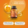 Vitamin D3 K2 Tablets | 365 Tablets | 1 Year Supply | 2000IU Vitamin D3 (Cholecalciferol) | 200mcg K2 (Menaquinone MK-7) | 1 per Day | Easy to Swallow (6mm) | Vegetarian & Non-GMO VIT D Supplement view 2