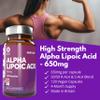 Alpha Lipoic Acid 650mg Capsules | 50/50 R-ALA & S-ALA Blend | 120 Vegan Capsules (4 Month Supply) | High Strength Antioxidant | Made in UK view 2