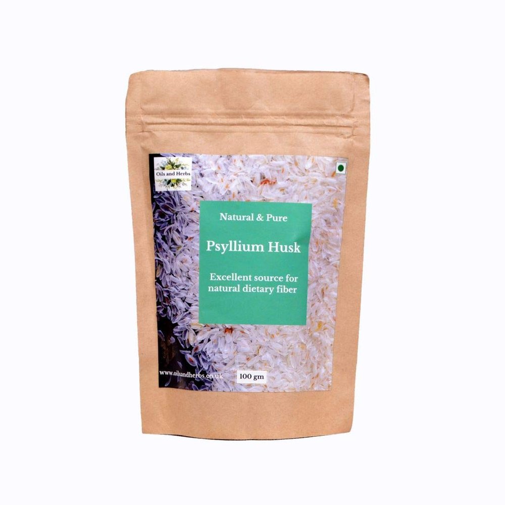 Oils and Herbs 100% Organic Psyllium Husk 200GM