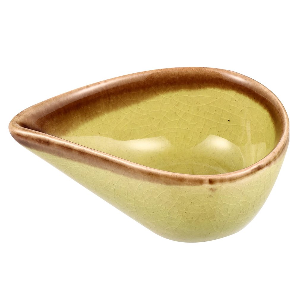 HEALLILY Coffee Creamer Coffee Creamer Coffee Creamer Small Ceramic Dish Mixing Bowl Essential Oil Holder Small Plate Green Trinket Tray Trinket Tray Trinket Tray