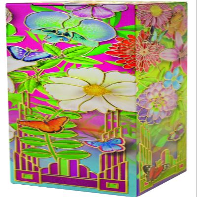 Churchill's Confectionery - Secret Garden Tin 150g Mini White Chocolate and Raspberry Biscuits, Multicolour