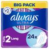 Always - 24x Ultra Sanitary Pads Long Size 2 With Wings - 1 Piece view 1