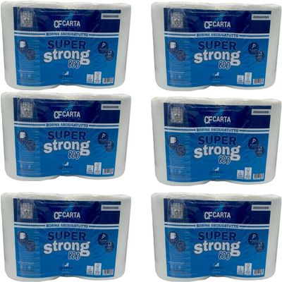 12 Rolls Super Strong 800 Sheets 2ply Micro Glued CF Paper Towel Rolls
