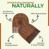 UrbanMooch Handcrafted Sheesham Wood Beard Comb - Compact & Light Weight For Healthy & Stylish Beard view 2