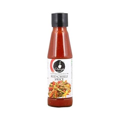 Chings Red Chilli Sauce 190g (Pack of 1)  Spicy Flavour  Made from The Choicest Ingredients