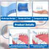 Denture Cleaner Box and Brush Set - 2 Pack Denture Bath Case with Basket + 2 Pack Denture Brush, Portable Denture Retainer Storage Box, Premium Hygiene False Teeth Brushes for Oral Care view 4