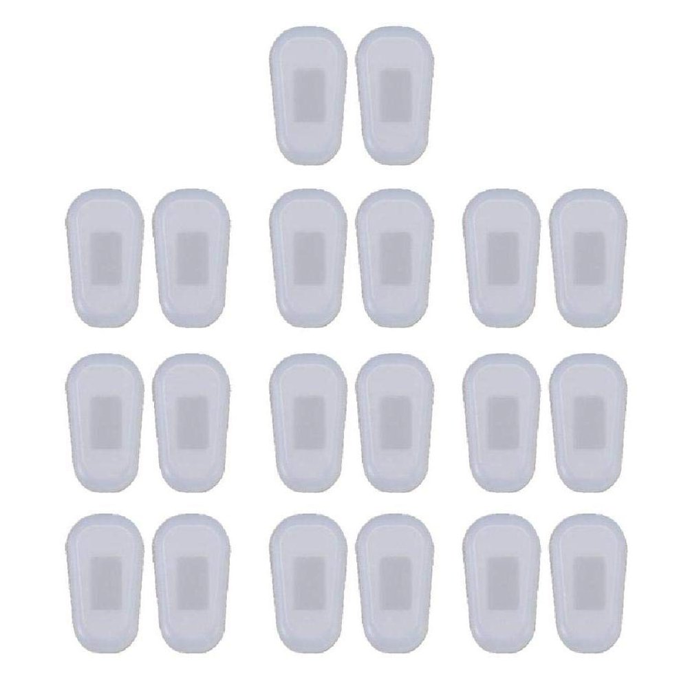10 Pairs Push-in Eyeglass Nose Pads Soft Silicone Air Cushion Glasses Replacement Nosepad Anti-Slip Nose Bridge Pads Kit - Keep Your Glasses in Place and Not Slide Down Easily glasses nose pads push