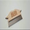 Beard Comb Custom Engraved Laser Cut Beard Comb, Wooden Comb, Mens Gift, Stocking filler gift, moustache comb, hipsta, hipster, fathers day, dad gift view 2