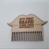 Beard Comb Custom Engraved Laser Cut Beard Comb, Wooden Comb, Mens Gift, Stocking filler gift, moustache comb, hipsta, hipster, fathers day, dad gift view 3