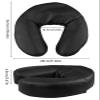 Kalolary Massage Bed Headrest Face Down Pillow Adjustable Massage Table Cradle Rest Cushion (Black) view 2