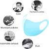 Pack of 6, Blue Ice Silk Cotton Unisex Reusable Face Mask Protection Washable Facial Skin Mouth Nose Shield Breathable Anti Smoke Pollution Bike Motorcycle Sport view 3