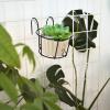 2pcs Hanging Baskets for Plants Outdoor Railing Planter Bracket Outdoor Decor Railing Planter Rack Railing Planter Shelf Plant Stand Hook Flowerpot Stand Flower Stand Indoor view 3