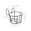 2pcs Hanging Baskets for Plants Outdoor Railing Planter Bracket Outdoor Decor Railing Planter Rack Railing Planter Shelf Plant Stand Hook Flowerpot Stand Flower Stand Indoor view 4
