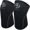 Knee Sleeves (1 Pair), 7mm Neoprene Compression Knee Braces, Great Support for Cross Training, Weightlifting, Powerlifting, Squats, Basketball and More (Black, Medium) view 1